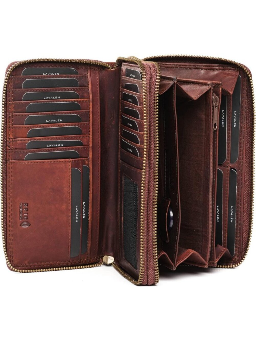 Genuine Leather RFID Wallet for Women, Stylish Card Holder with Secure